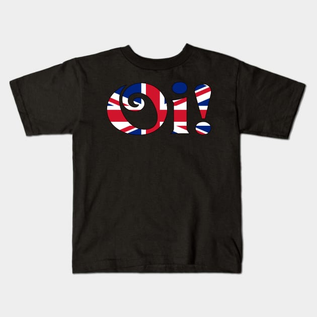 Oi! Union Jack Kids T-Shirt by AlondraHanley